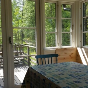 Glasveranda mot altan